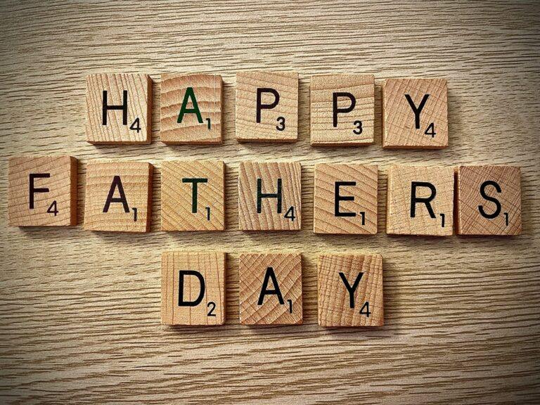 Scrabble board piece for Father's Day