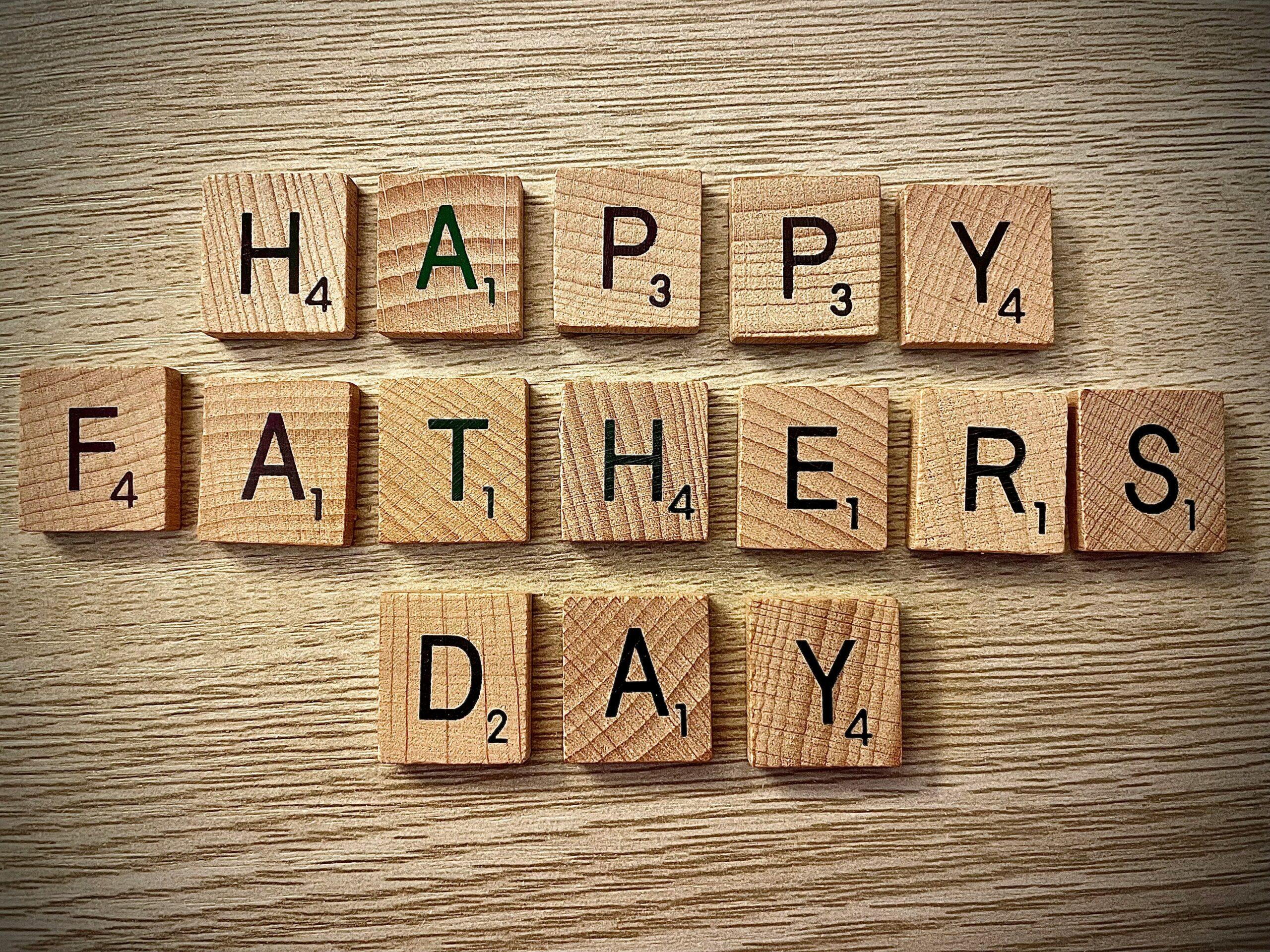 Scrabble board piece for Father's Day